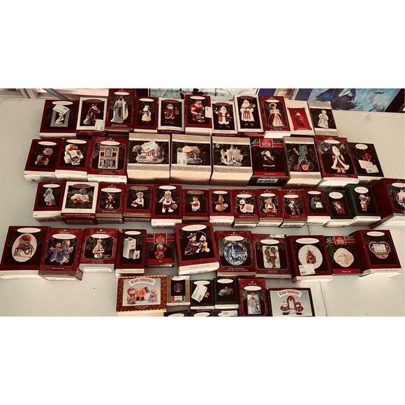 Hallmark Keepsake Christmas Ornaments Vintage Lot of 55 New Original Box - Picture 4 of 13